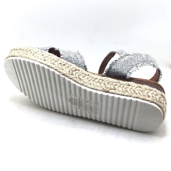 Pierre Dumas Magic-16 Womens Gray Platform Espadrille Wedge Sandal - Picture 6 of 7